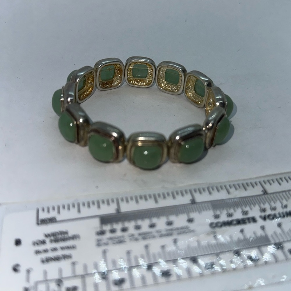 Jade & Silver Bracelet